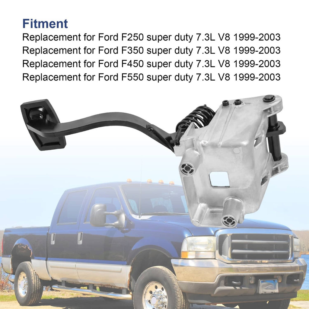 Clutch pedal assembly with metal housing and black rubber pedal, spring-loaded