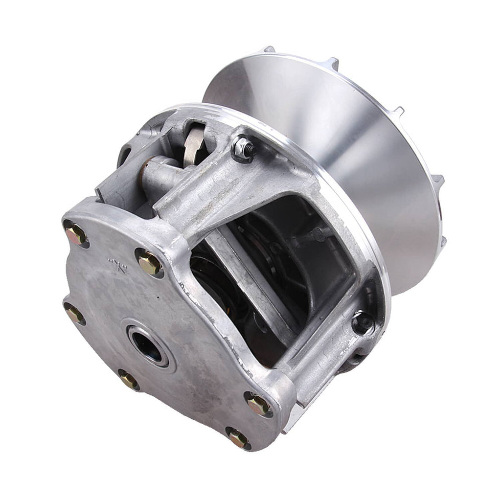 Metal drive clutch assembly, open housing with sheave and mounting holes