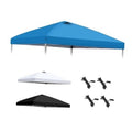 Blue replacement canopy top with air vent; includes guy ropes, with other color tops