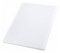 White plastic cutting board, rectangular 15 x 20 in, 1 in thick