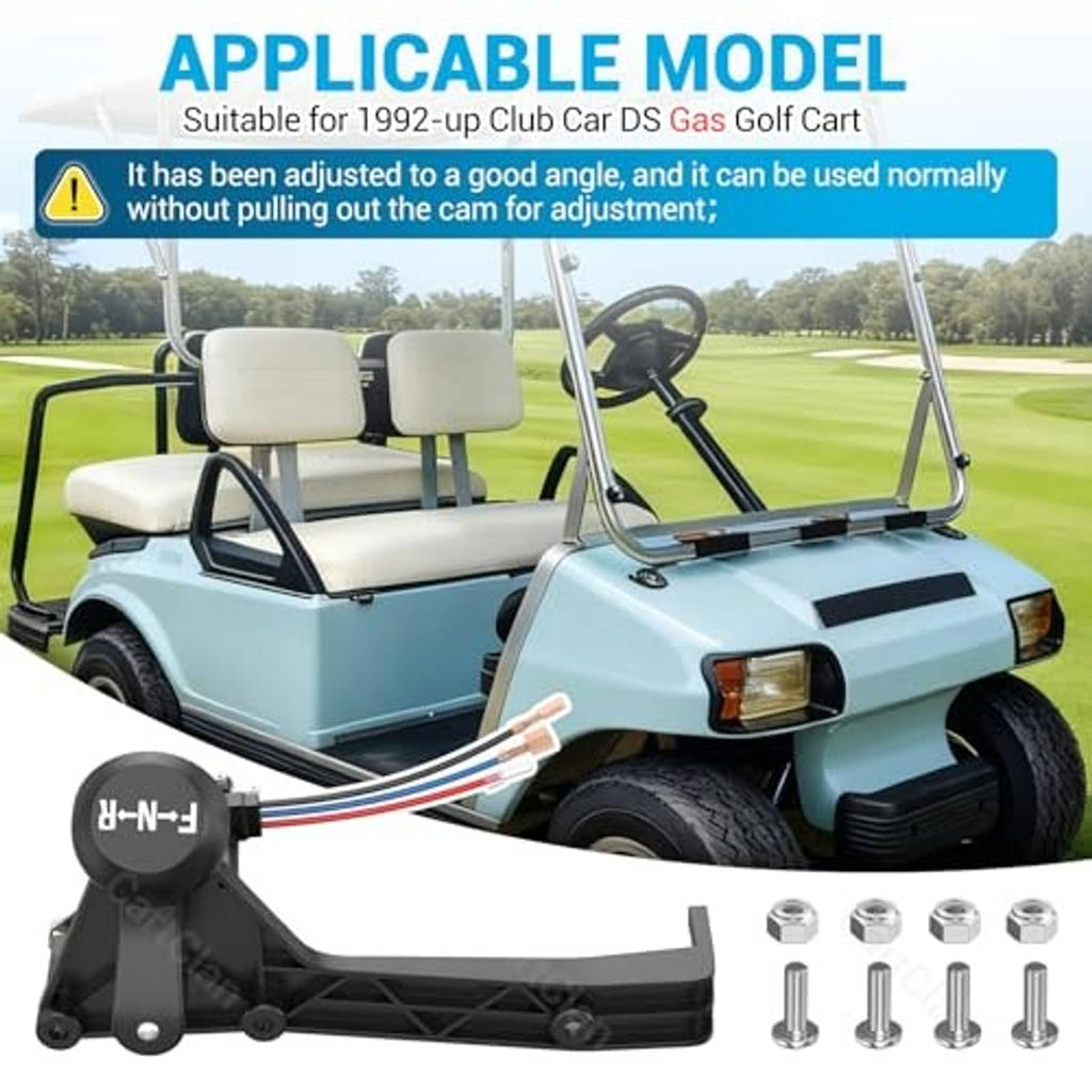 Golf cart forward-neutral-reverse shifter lever with colored wiring visible on front
