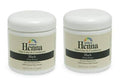 Two Rainbow Henna hair color & conditioner jars, Black (Deep Ebony), 4 oz each
