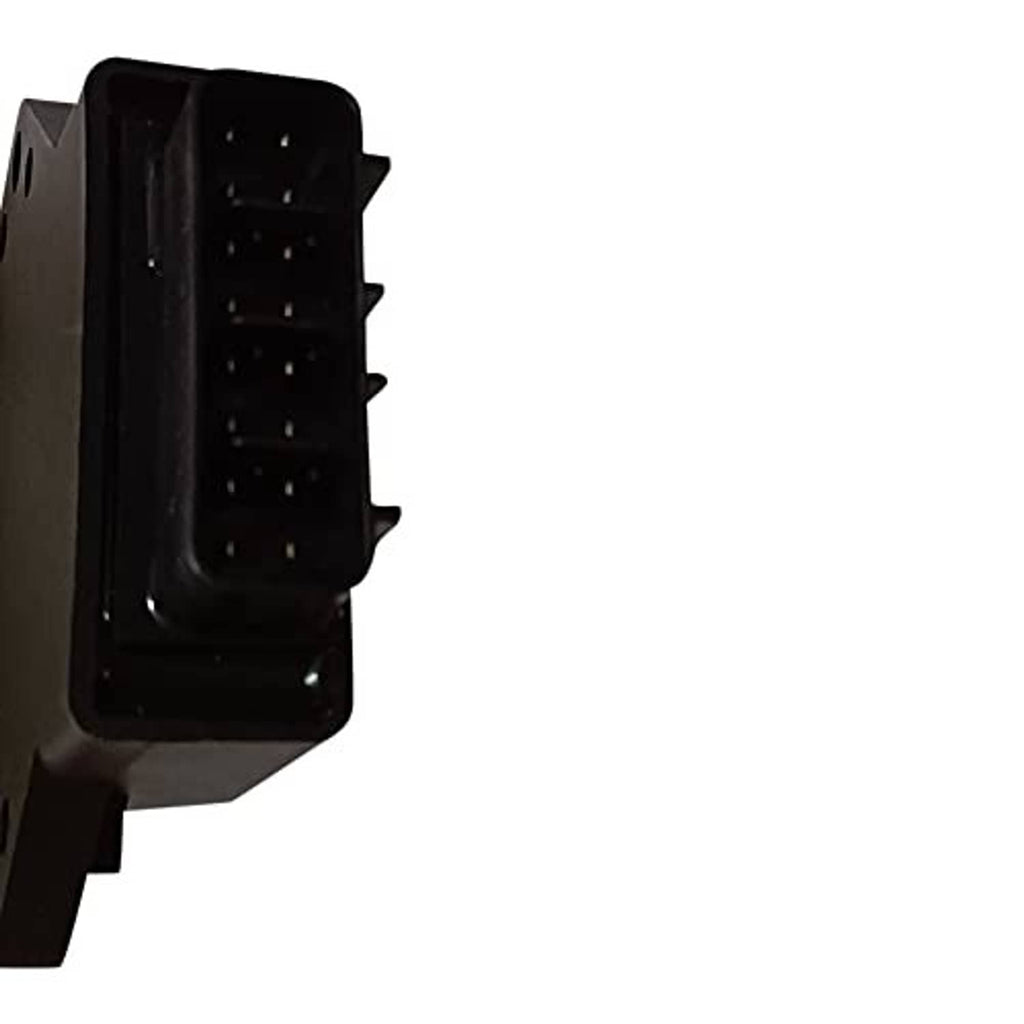 Black CDI module showing a multi-pin electrical connector on the side