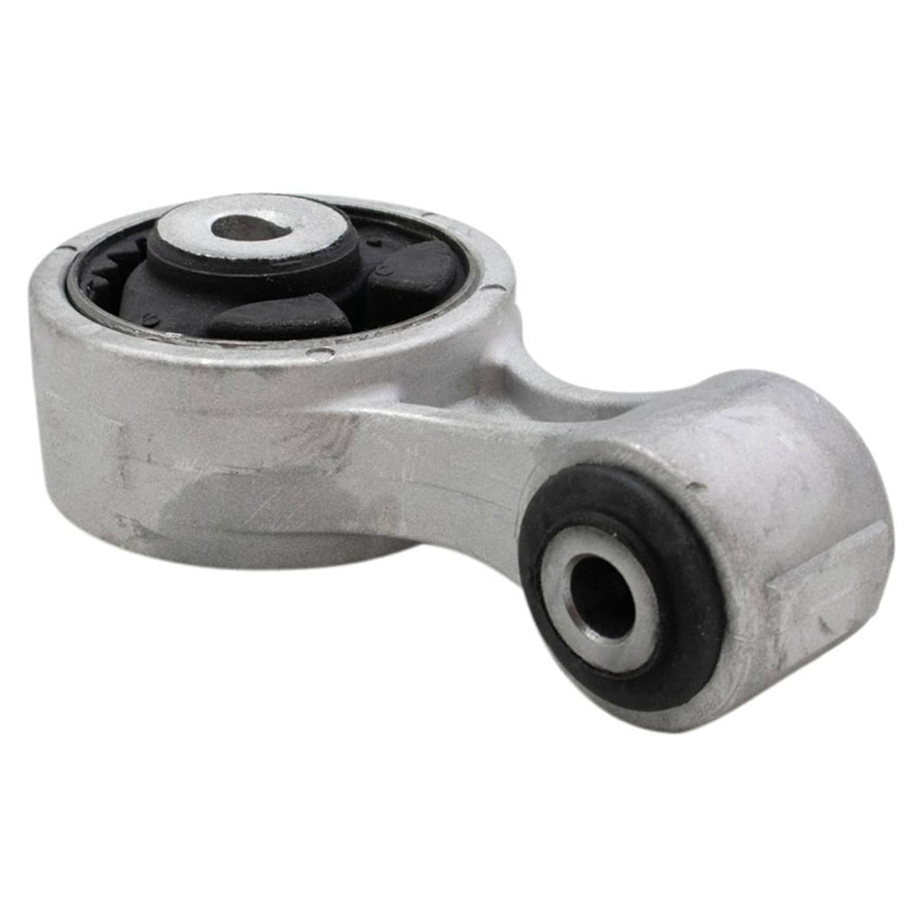 Front engine torque strut mount side view with black bushing and end bushing