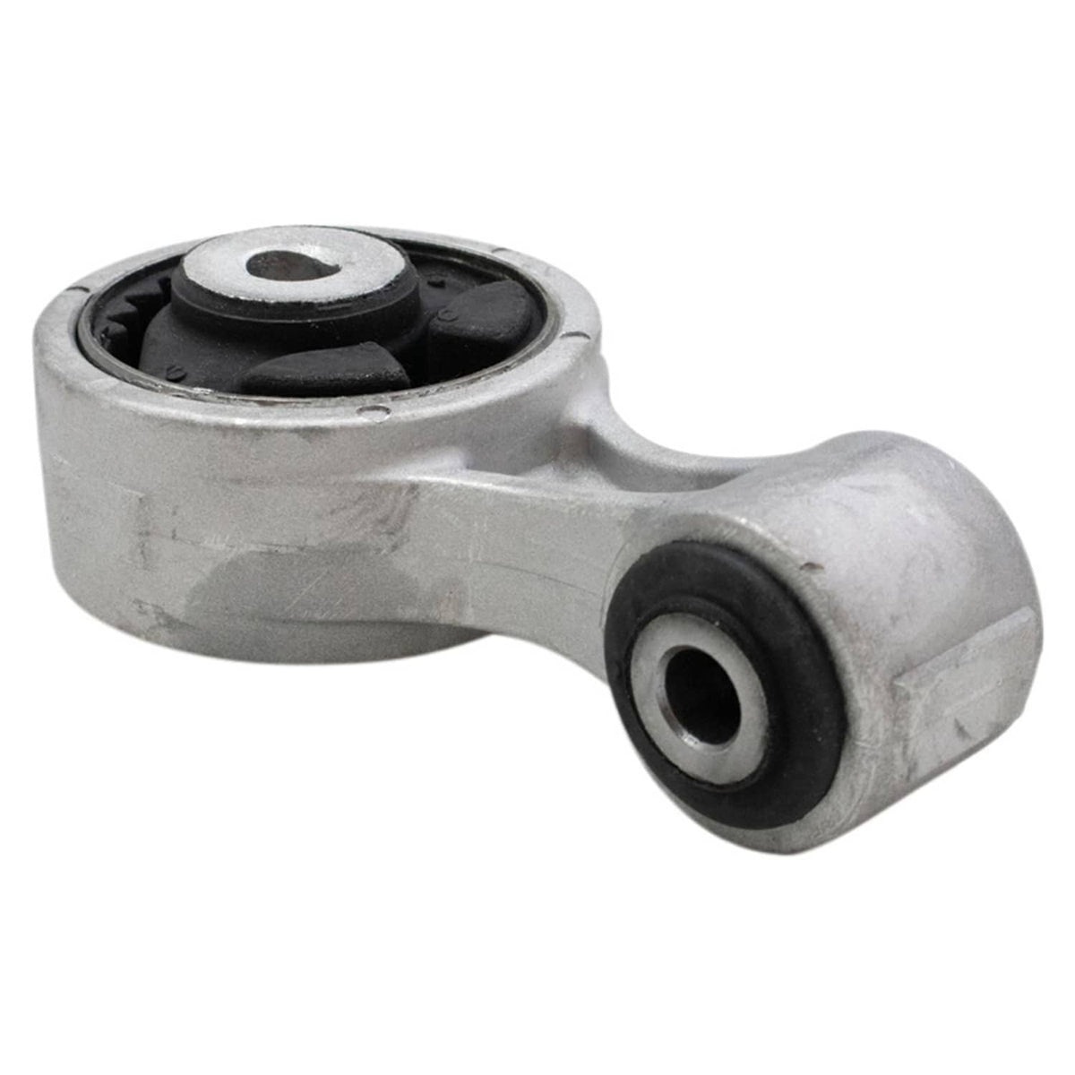 Front engine torque strut mount side view with black bushing and end bushing