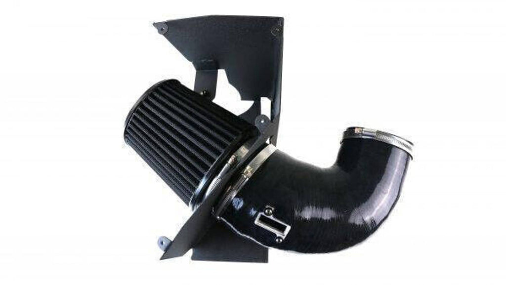 Black cold air intake kit intake tube with cone air filter and mounting bracket