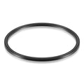 Black rubber O-ring seal for pool leaf catcher lid, circular gasket
