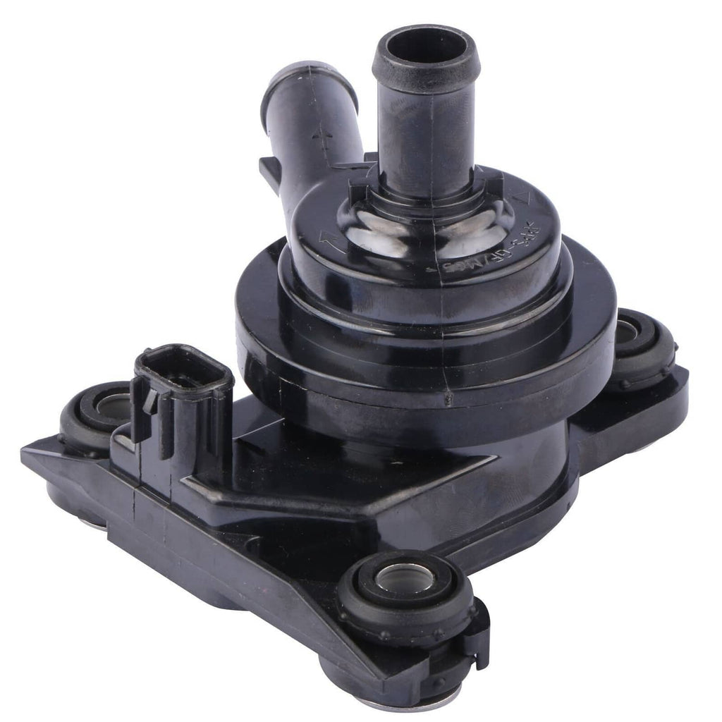 Black electric inverter water pump with top outlet pipe and base mounting holes