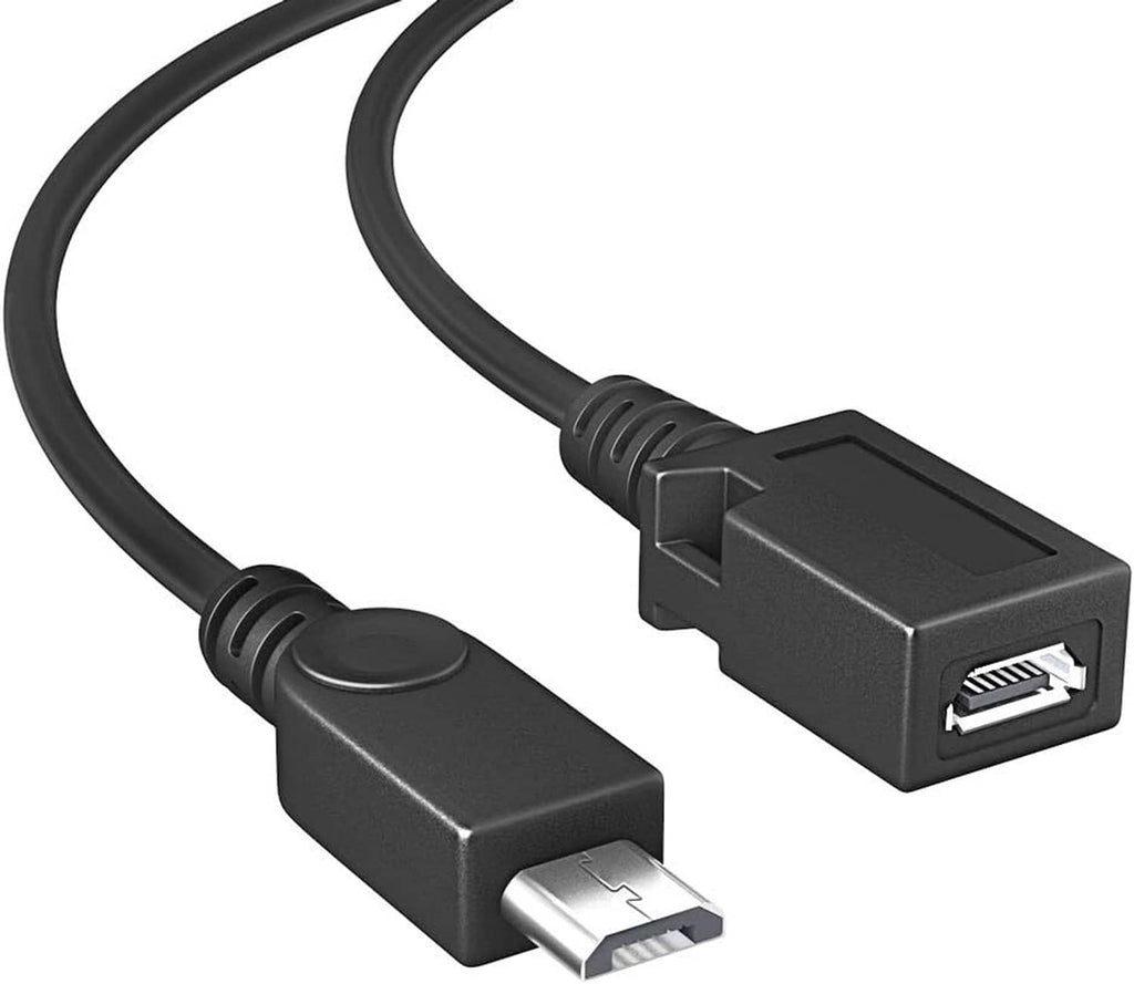 2-in-1 Micro USB OTG cable connector, black micro USB and USB plug end