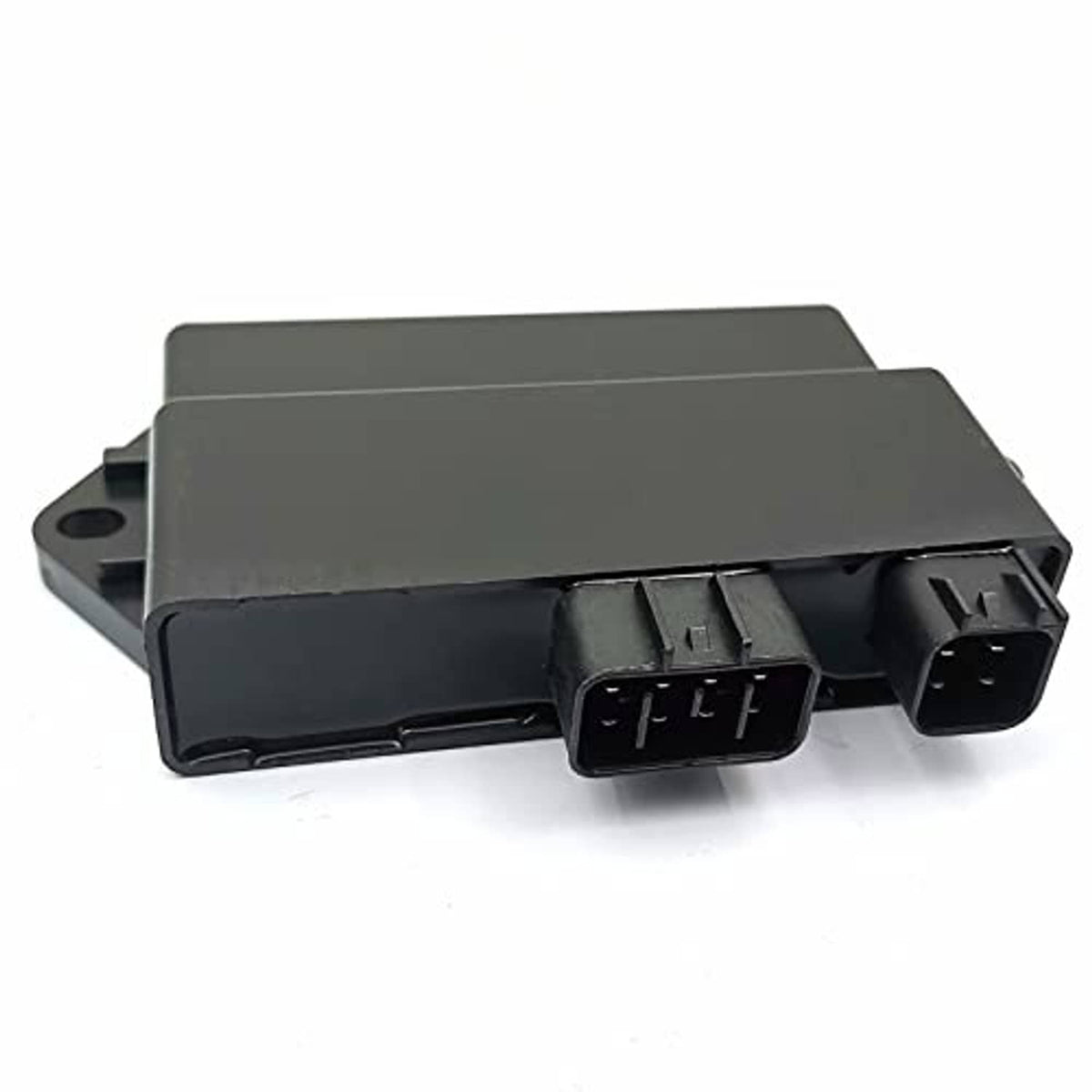 CDI ignitor control box with front connector block and side plug ports