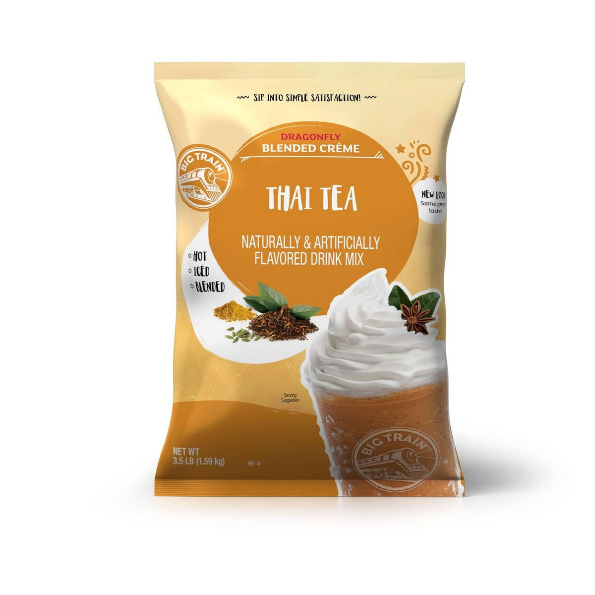 Big Train Dragonfly Thai Tea blended crème drink mix bag