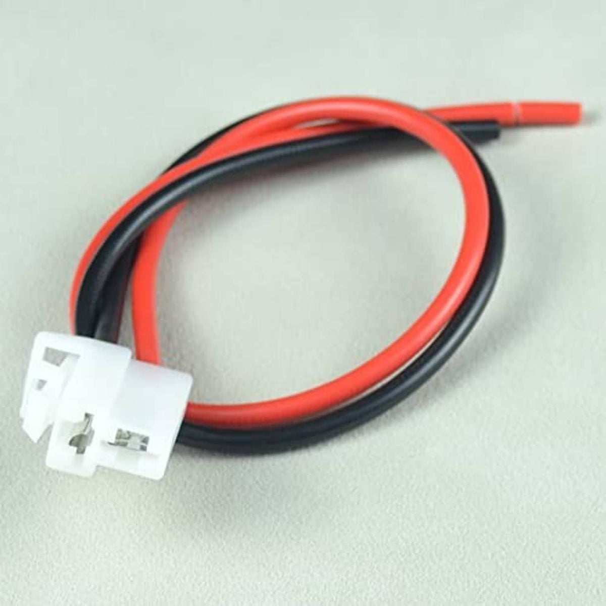 Alternator wiring repair harness pigtail with red and black leads and white plug