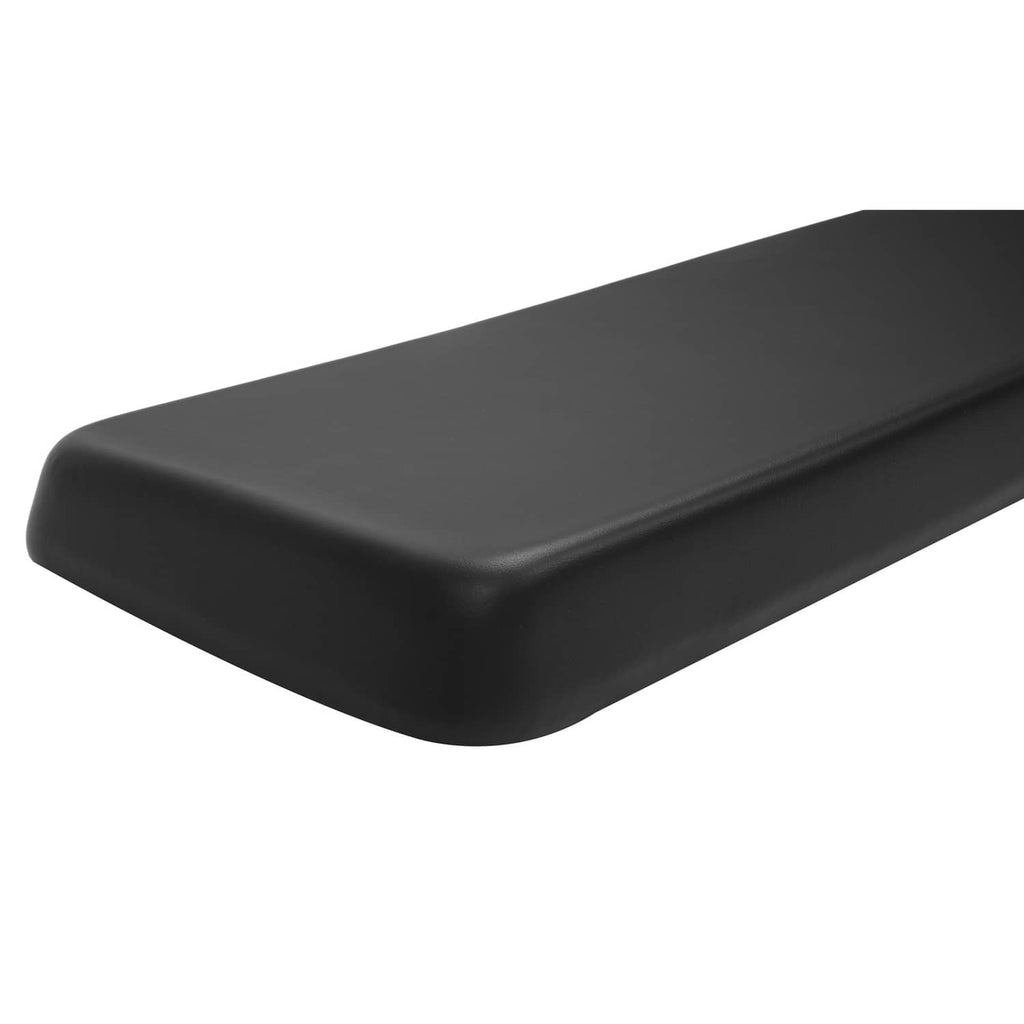 Black rear seat bottom cushion, side profile