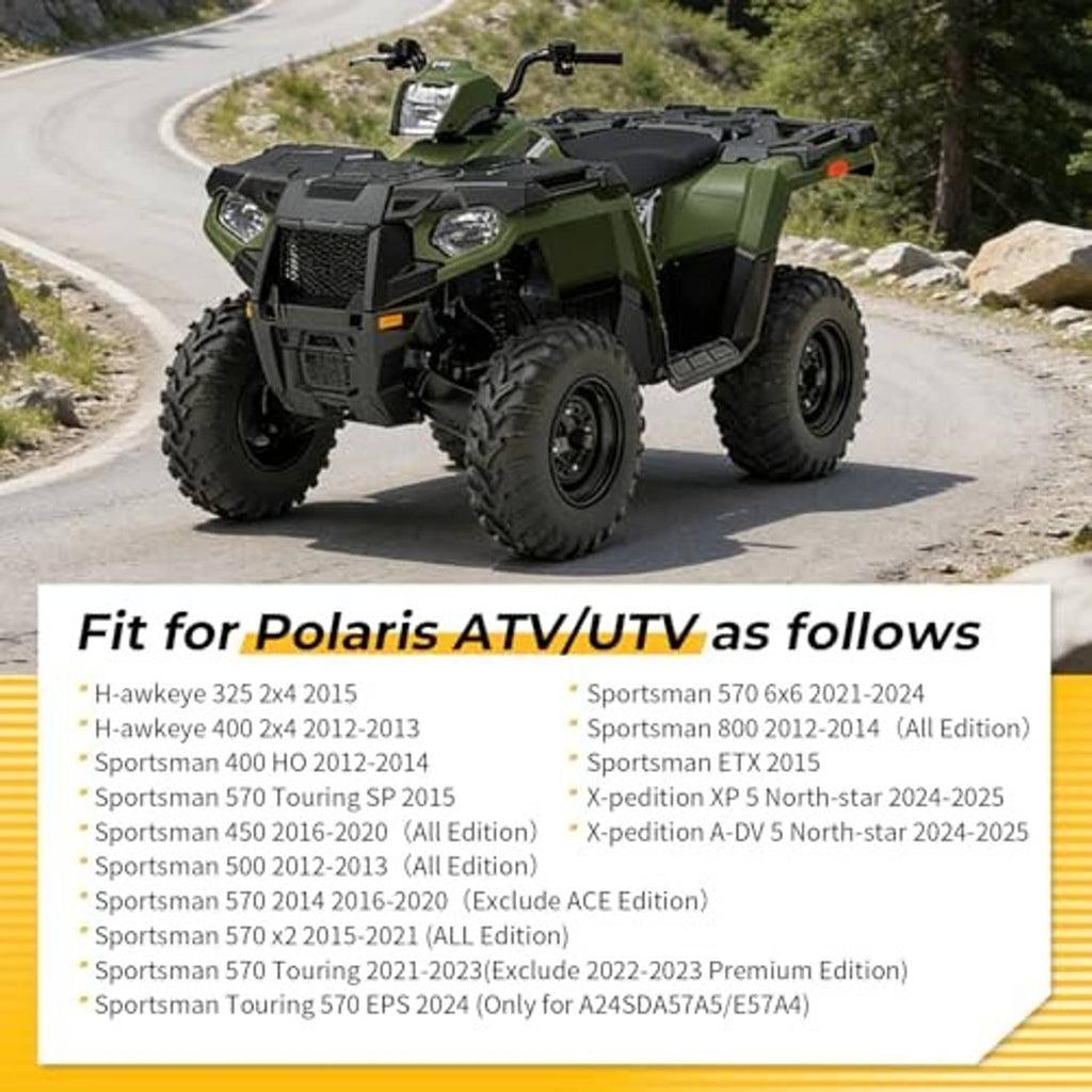 All-terrain vehicle showing front storage rack area for gasket fitment.