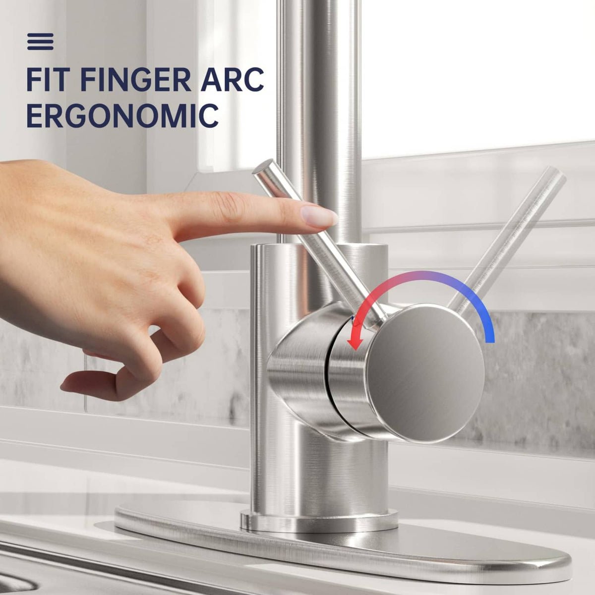 Single-handle kitchen faucet with pull-down sprayer docking at the sink