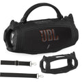 Black silicone protective case with carry handle for portable Bluetooth speaker
