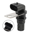 Crankshaft position sensor with metal mounting bracket and black electrical connector