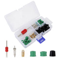 71-piece HVAC hose gasket repair kit in clear storage case with mixed seal parts