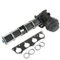 Intake manifold rotary valve assembly with black actuator housing and gasket set