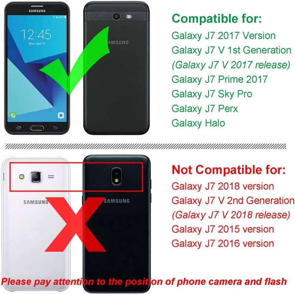 Shockproof case compatibility chart showing supported models with a green check