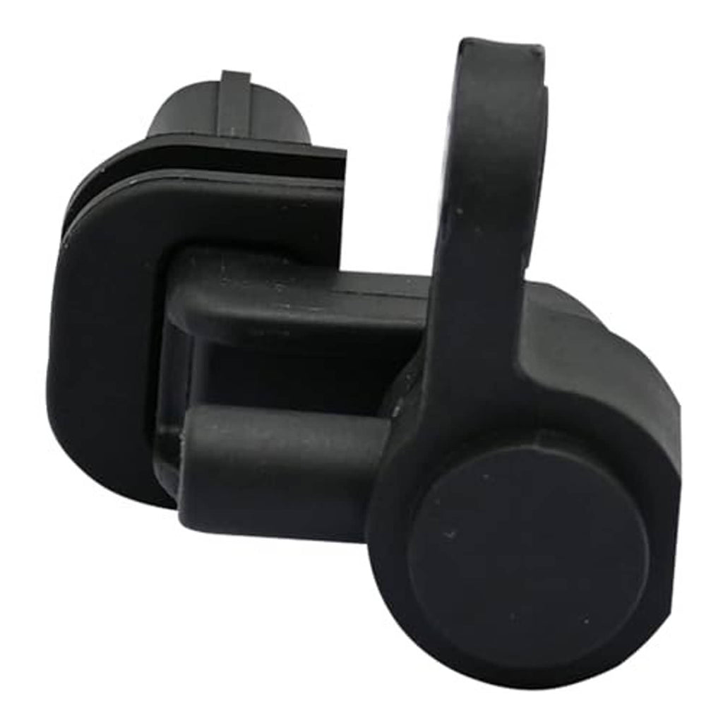 Crankshaft position sensor with black plastic connector and round cap-shaped front