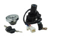 Ignition switch and key lock set with fuel cap cover and wiring harness