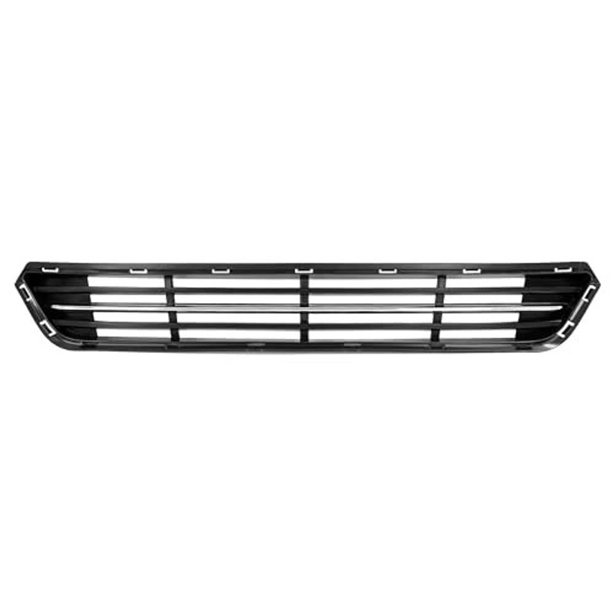 Lower grille insert with black surround and silver horizontal grille bars