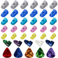 Silicone guitar finger guards, multiple colors in small cap style pieces