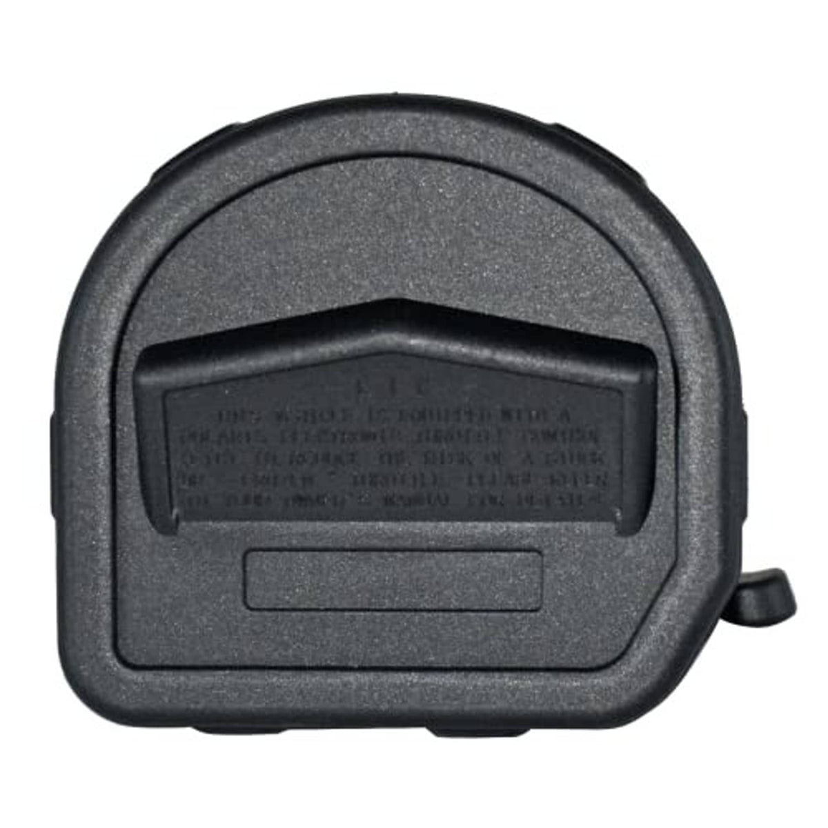 Thumb throttle control lever assembly, dark front cover with printed label window