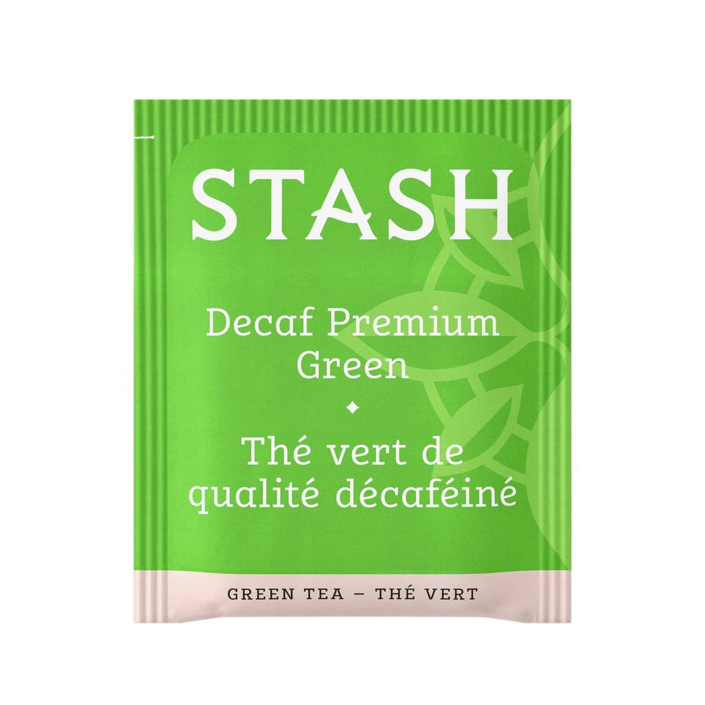 Stash Decaf Premium Green green tea pouch, single serving tea bag