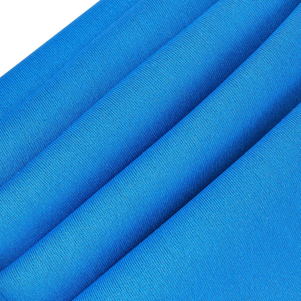 Blue woven pool handrail strap with ridged texture