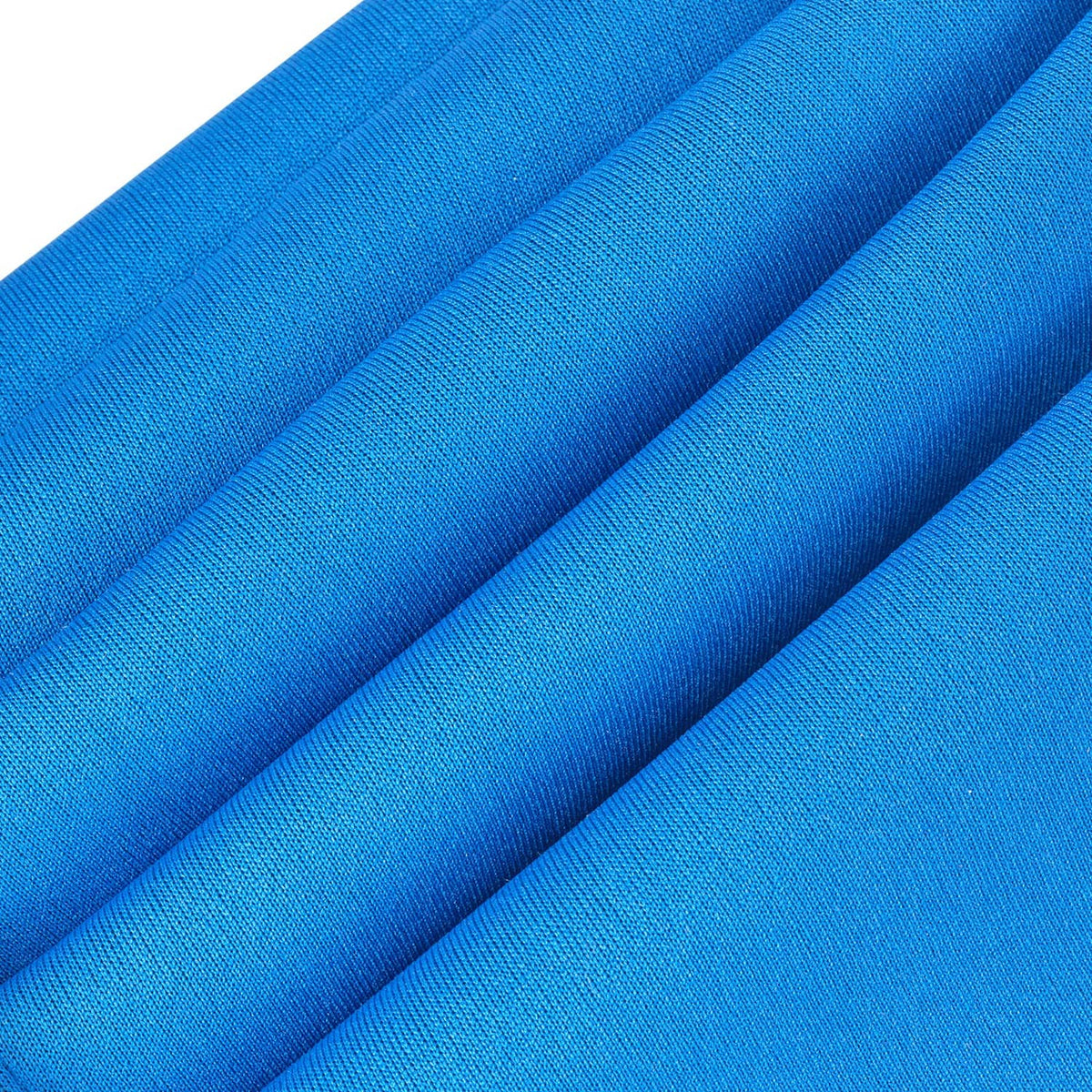 Blue woven pool handrail strap with ridged texture
