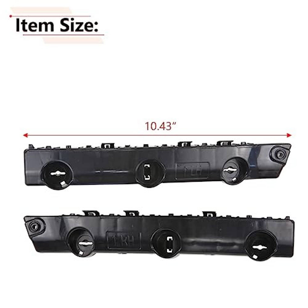 Black front bumper bracket with measurement line, circular mounting points