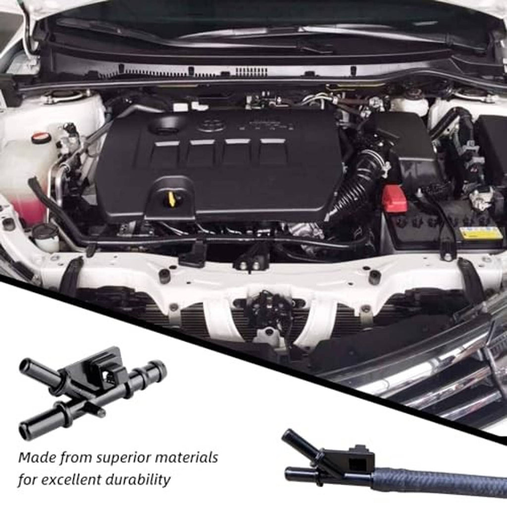Black water pipe joint installed near engine components