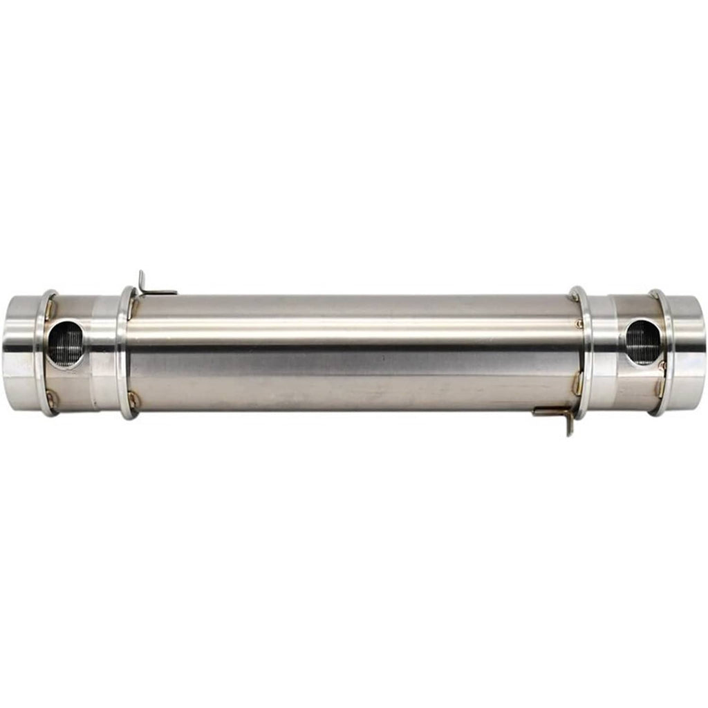 Long stainless oil cooler tube assembly with end fittings, shown without included parts