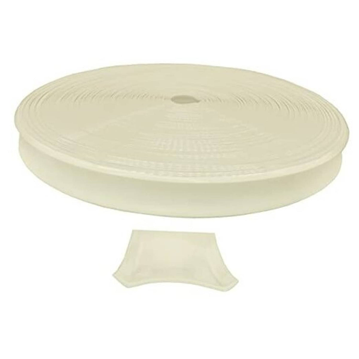 Light tan vinyl trim roll, 100 ft, glossy colonial-style surface