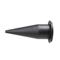 Black cone nozzle for sausage and bulk caulk gun, pointed tip