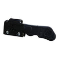 Black ATV throttle master lever with mounting plate and two screws