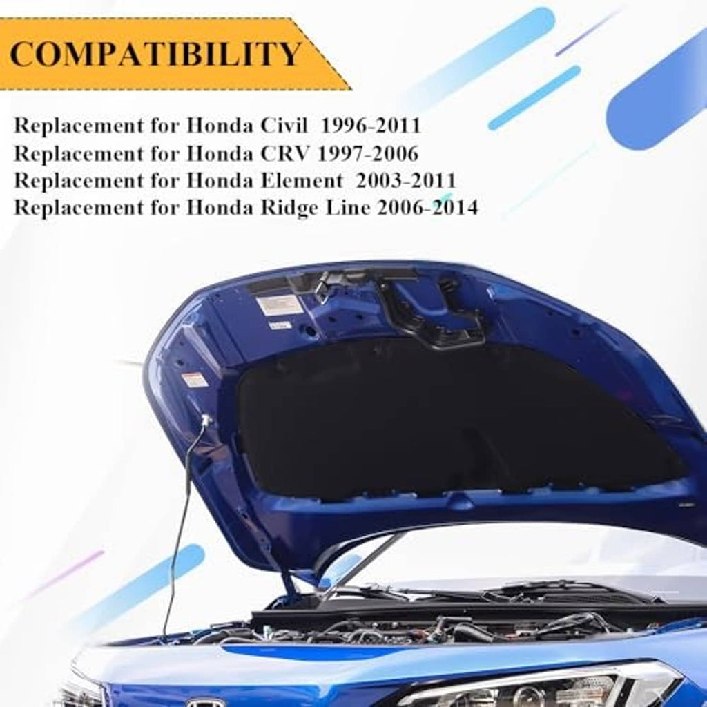 Hood release latch handle replacement kit shown with open hood for compatibility