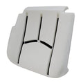 Driver side bottom seat foam cushion replacement pad, light gray with black trim lines