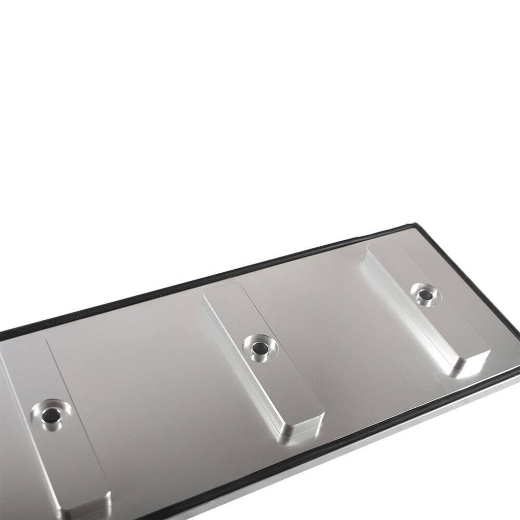 Aluminum billet tappet cover end section with ports and mounting bosses