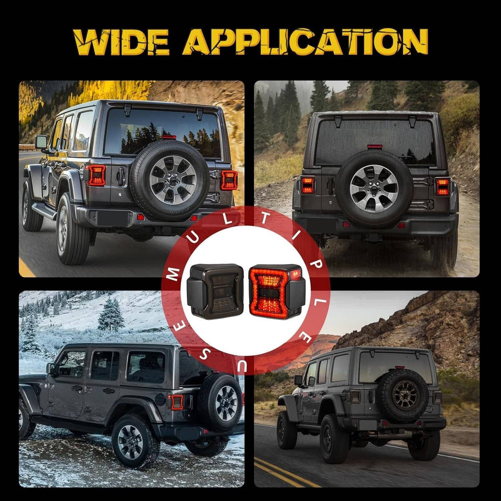 LED tail light and turn signal set, wide application for Jeep Wrangler JK JKU models