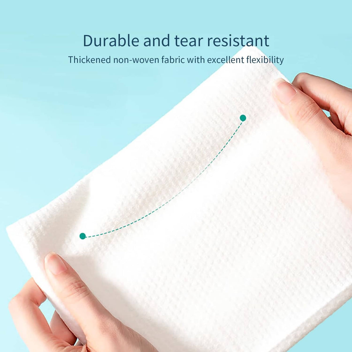 White disposable bath towel, textured nonwoven fabric with tear-resistant surface