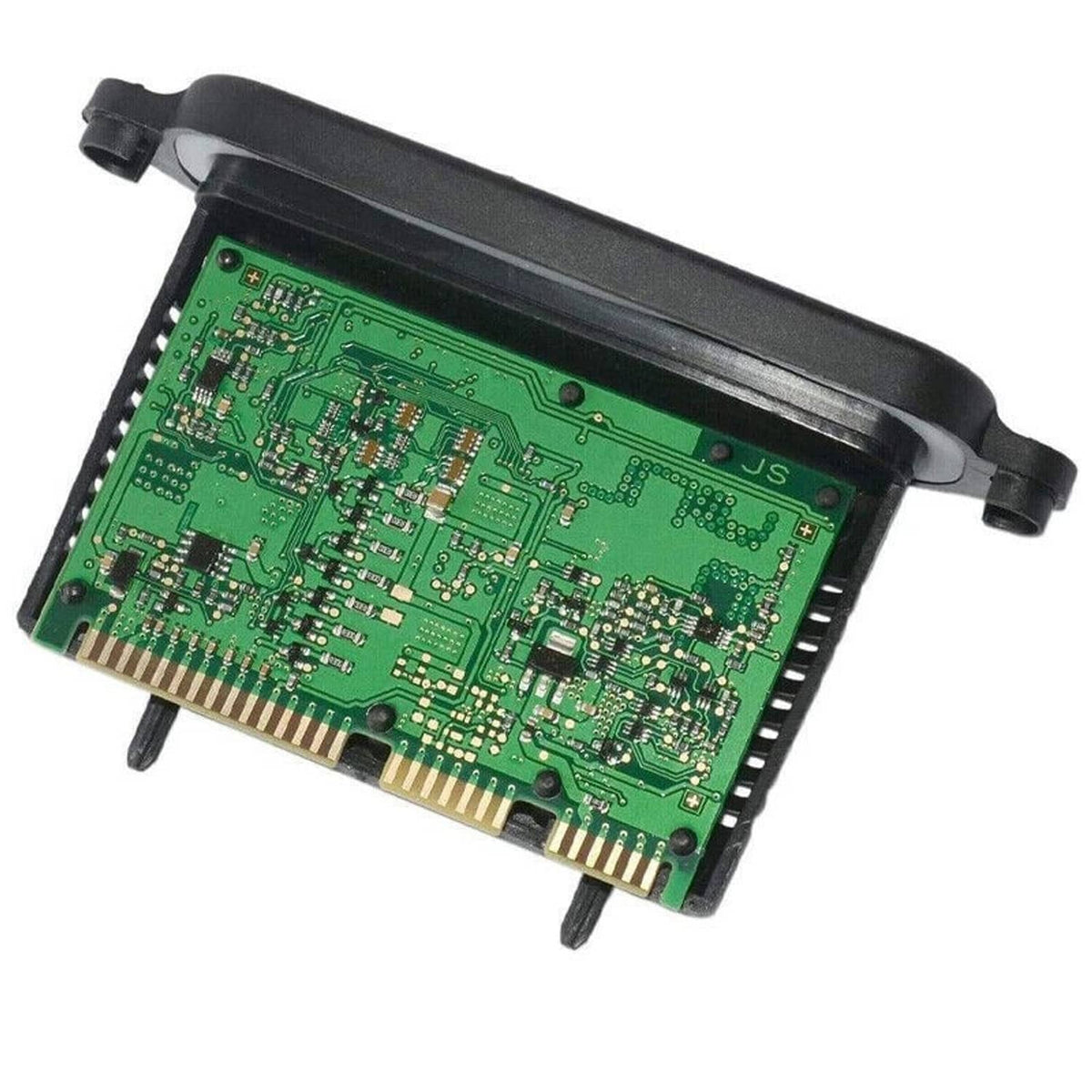 Adaptive headlight control TMS module circuit board in black plastic housing