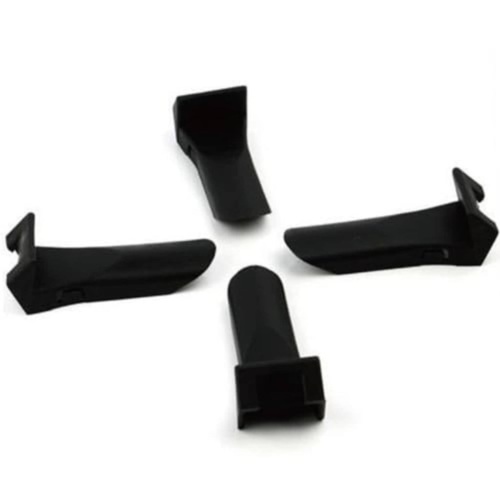Black tire changer jaw protector covers, molded for rim guarding