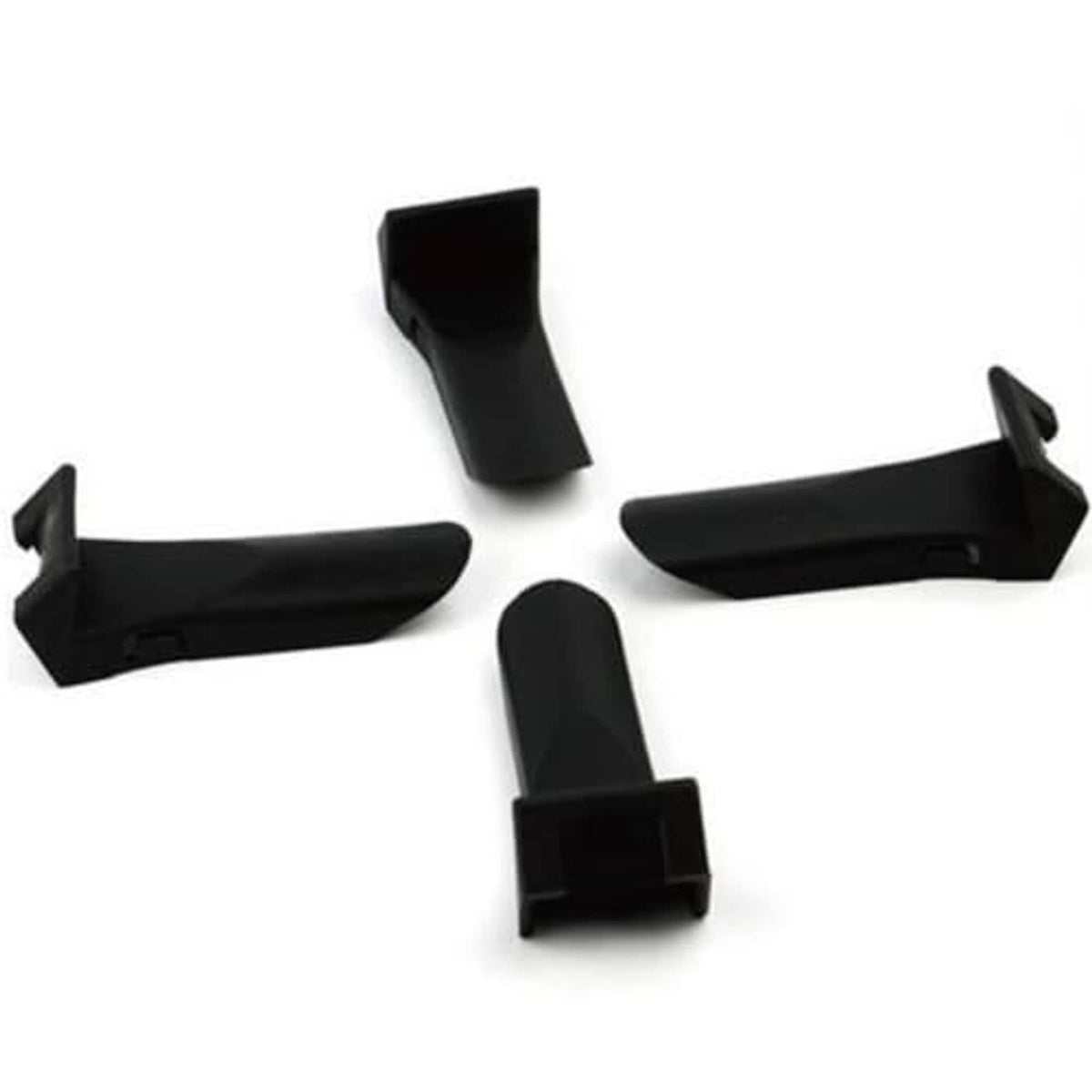 Black tire changer jaw protector covers, molded for rim guarding