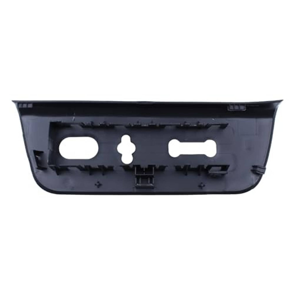 Black front driver seat power switch bezel panel, back side with connector area