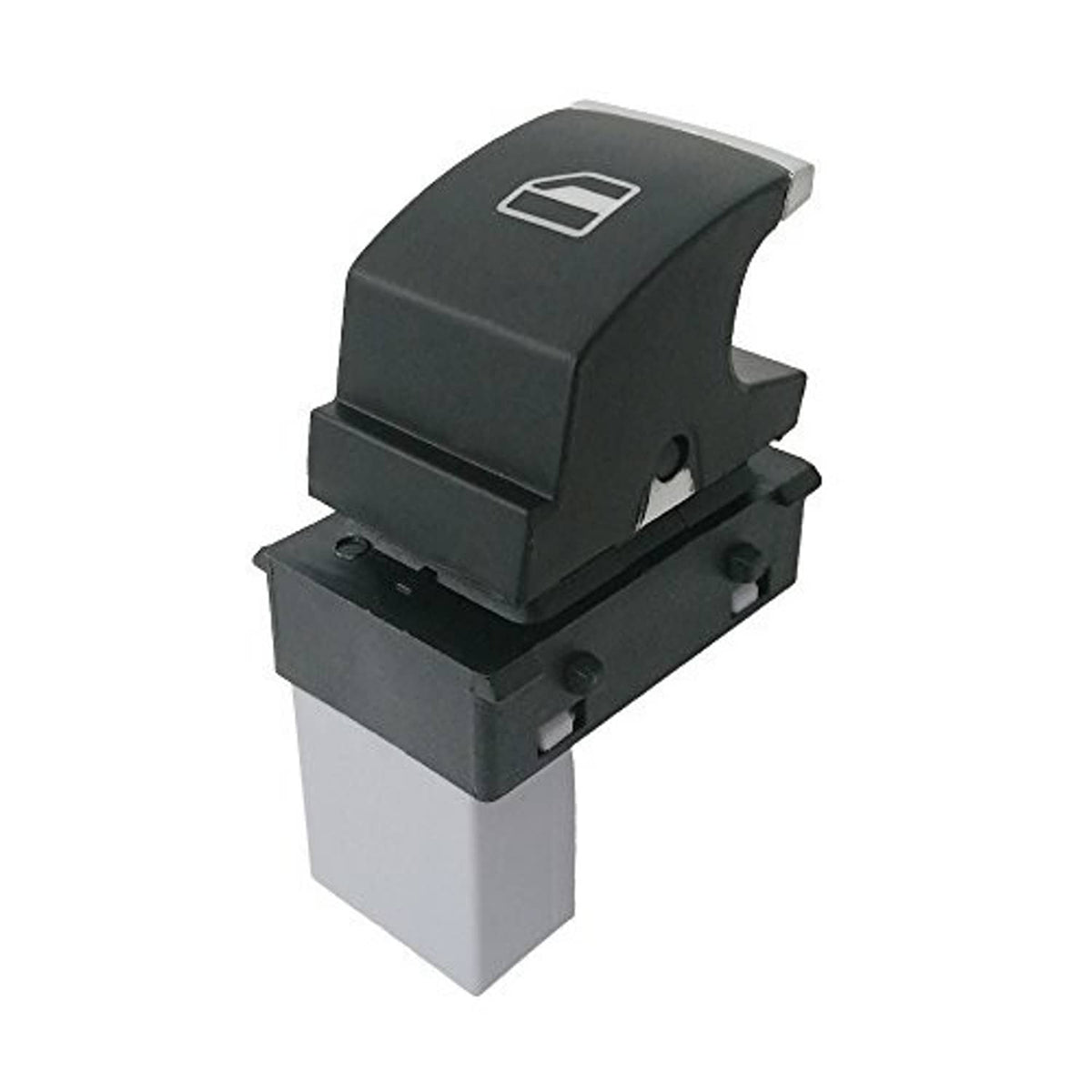 Passenger-side power window switch button with dark gray rocker and light gray base