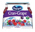Ocean Spray Cran-Grape 6-pack juice drink carton, front view with grape and berry graphics