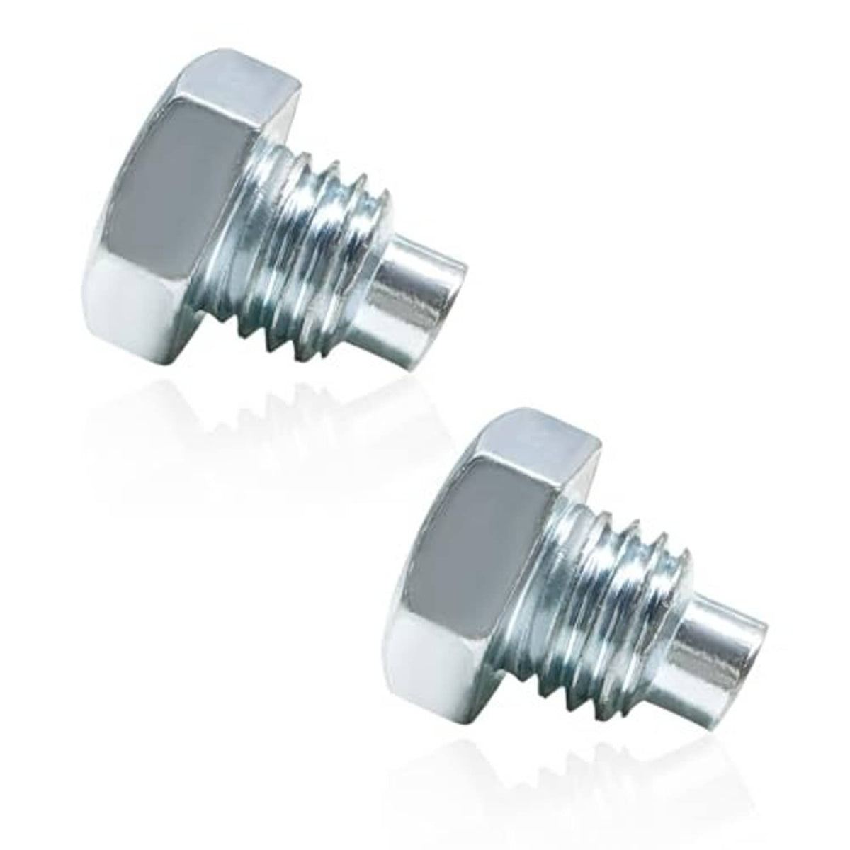 2-pack horizontal floor jack handle bolts with threaded steel and hex heads